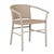 Mauritius Dining Arm Chair - Linen - Linen Metal - GlobeWest