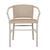 Mauritius Dining Arm Chair - Linen - Linen Metal - GlobeWest