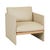 Natadora Miles Occasional Chair - Limestone Leather - GlobeWest