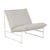Pier Sling Occasional Chair - Light Grey - White - GlobeWest