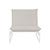 Pier Sling Occasional Chair - Light Grey - White - GlobeWest