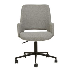 Quentin Office Chair - Grey Speckle - Black - GlobeWest