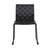 Quinn Dining Chair - Jet Black - Black Metal - GlobeWest