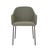 Riley Dining Armchair - Moss Tweed - Vintage Matt Green PU - GlobeWest