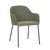 Riley Dining Armchair - Moss Tweed - Vintage Matt Green PU - GlobeWest