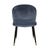 Sara Dining Chair - Steel Blue - Black - GlobeWest