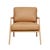 Sketch Nysse Occasional Chair - Camel Leather - Light Oak - GlobeWest