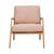 Sketch Nysse Occasional Chair - Woven Red Clay - Light Oak - GlobeWest