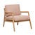 Sketch Nysse Occasional Chair - Woven Red Clay - Light Oak - GlobeWest