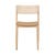 Sketch Poise Upholstered Dining Chair - Camel Leather - Light Oak - GlobeWest