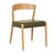 Sketch Ronda Dining Chair - Kale Leather - Light Oak - GlobeWest