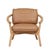 Sketch Sensu Occasional Chair - Pecan Leather - Light Oak - GlobeWest