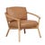 Sketch Sensu Occasional Chair - Pecan Leather - Light Oak - GlobeWest