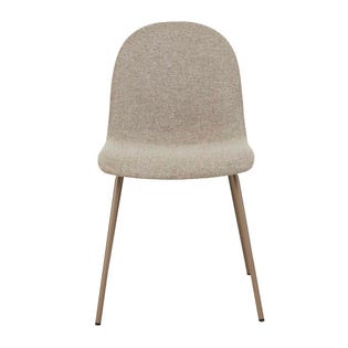 Smith Straight Leg Dining Chair - Khaki Grey - GlobeWest