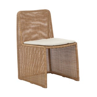 Tide Isle Dining Chair - Natural - Canvas Sand - GlobeWest