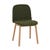 Tolv Com 2 Dining Chair - Seaweed - Light Oak - GlobeWest