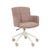 Walter Office Chair - Noyack Orchid - Bone Powdercoated Metal - GlobeWest