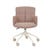 Walter Office Chair - Noyack Orchid - Bone Powdercoated Metal - GlobeWest