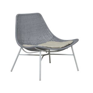 Weaver Scoop Occasional Chair - Light Grey - GlobeWest