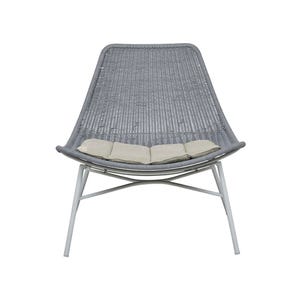 Weaver Scoop Occasional Chair - Light Grey - GlobeWest
