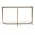 Amelie Oval Console - Antique Brass - GlobeWest