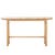 Artie Oval Marble Console - Matt Brown Vein Marble - Natural Ash - GlobeWest