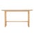 Artie Oval Marble Console - Matt White Marble - Natural Ash - GlobeWest