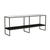 Baxter Marble Shelf Console - Matt White Marble - Dark Wenge - GlobeWest