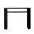 Classique Oval Small Shelf Console - Matt Dark Oak - GlobeWest