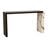 Cube Console - Matt Ocean Marble - Matt Dark Oak - GlobeWest