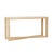 Eyre Console Table - White Marble - Wirebrushed Oak - GlobeWest