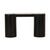 Pluto Marble Console - Matt Ocean Marble - Black Oak - GlobeWest