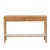 Sketch Nell Marble Console - Light Oak - White Marble - GlobeWest