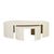 Oberon Curve Nest Coffee Table - Shell - GlobeWest