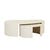 Oberon Curve Nest Coffee Table - Shell - GlobeWest