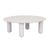 Artie Outdoor Pillar Coffee Table - White Speckle - GlobeWest