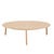 Delphi Large Coffee Table - Natural Metal - GlobeWest