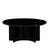 Oberon Eclipse Marble Coffee Table - Matt Black Marble - Matt Dark Oak - GlobeWest