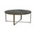 Ophelia Coffee Table - Sandblasted Black - Antique Brass - GlobeWest