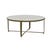 Ophelia Coffee Table - White Marble - Antique Brass - GlobeWest