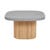 Sketch Gion Coffee Tables - Warm Grey Terrazzo - Light Oak - GlobeWest