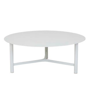 Tulum Round Coffee Table - White - GlobeWest