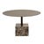 Verona Pillar Coffee Table - Golden Portoro - Black - GlobeWest