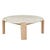 Willa Marble Coffee Table - Grey Marble - Light Oak - GlobeWest