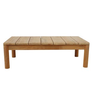 Lucy Coffee Table - Natural Teak - GlobeWest