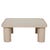 Frankie Outdoor Ceramic Coffee Table - Light Grey - Clay - GlobeWest