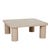 Frankie Outdoor Ceramic Coffee Table - Light Grey - Clay - GlobeWest