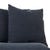 Sketch Square Cushion - Ink Linen - GlobeWest