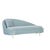 Juno Slope Rise Daybed - Celeste Velvet - Chrome - GlobeWest