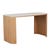 Classique Marble Desk - Matt White Marble - Natural Ash - GlobeWest